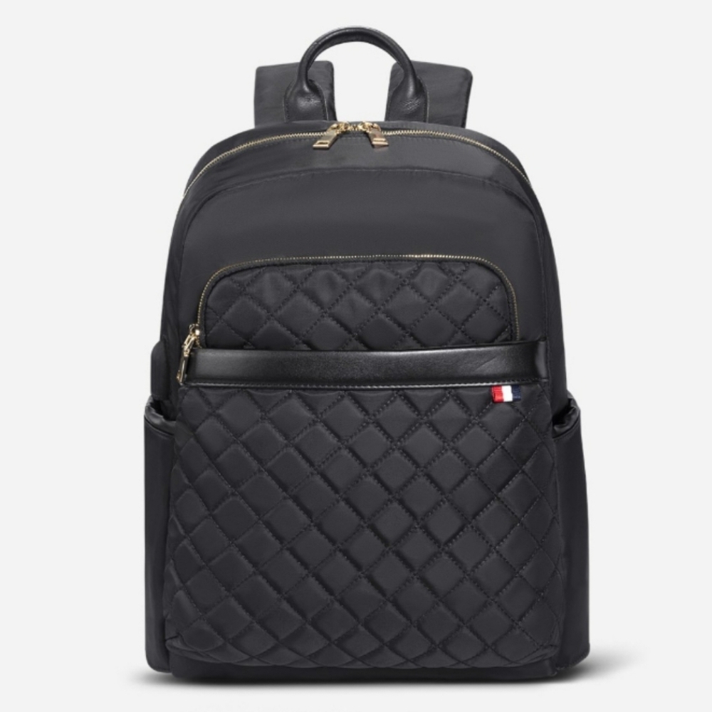 Nordace Ellie Daily Backpack Quilted Black USB Charging Port